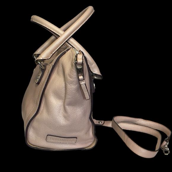 Tignanello Rock City Satchel Baby Pink Leather Crossbody Zip Closure Tassel - Picture 4 of 10